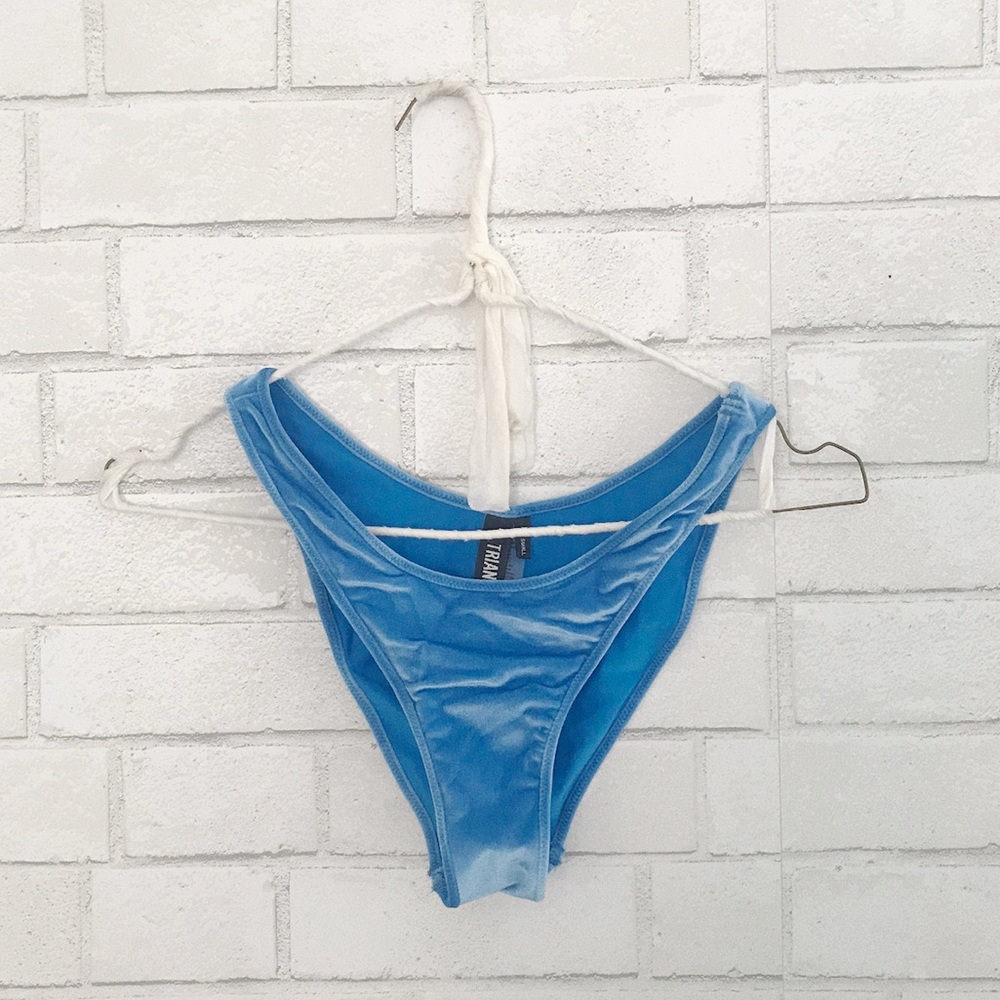 triangl velvet bikini bottom